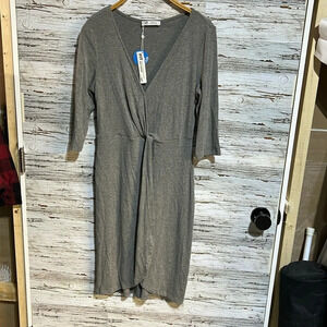 🇺🇸 Cupshe gray dress / swim cover size  small NWT